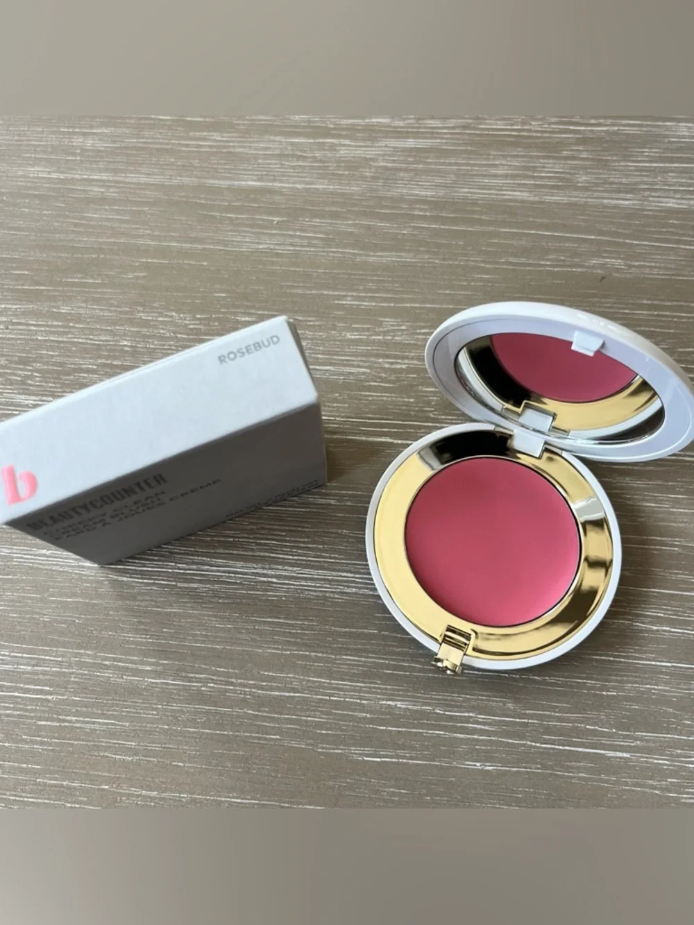 Beautycounter Cheeky Clean Cream Blush in Rosebud Full Size 0.15 oz